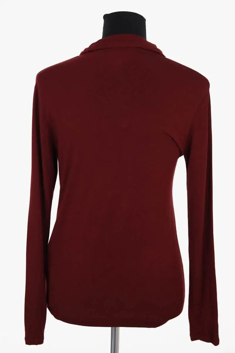 Chemise Majestic Filatures Bordeaux en Viscose