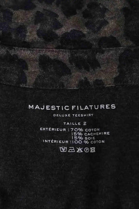 Chemise Majestic Filatures Kaki en Coton