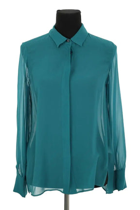 Chemise Maliparmi Vert en Soie, taille S - Seconde Main