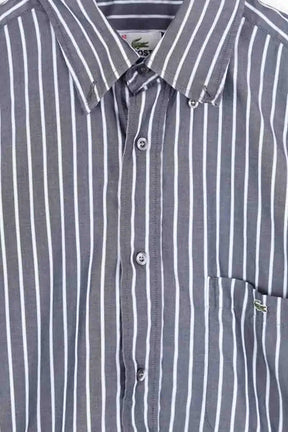 Chemise manches courtes Lacoste Gris en Coton