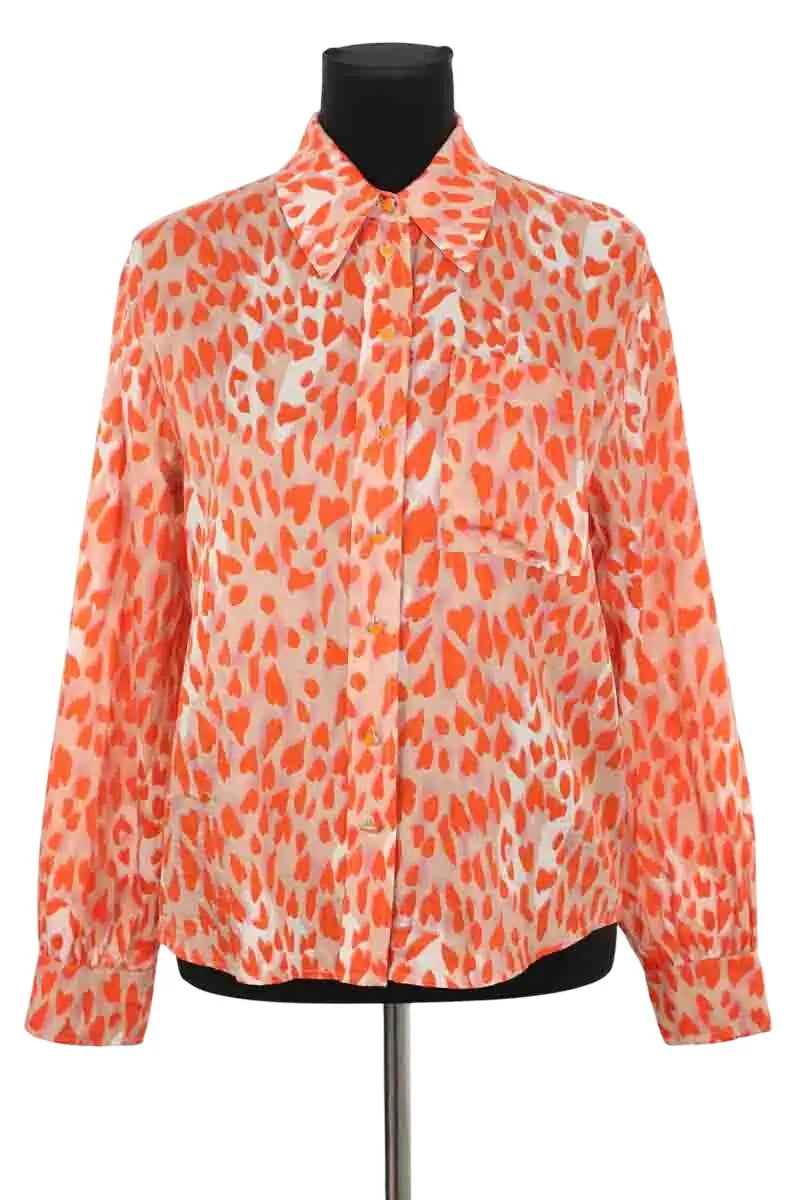Chemise Manoush Orange en Soie, taille S - Seconde Main