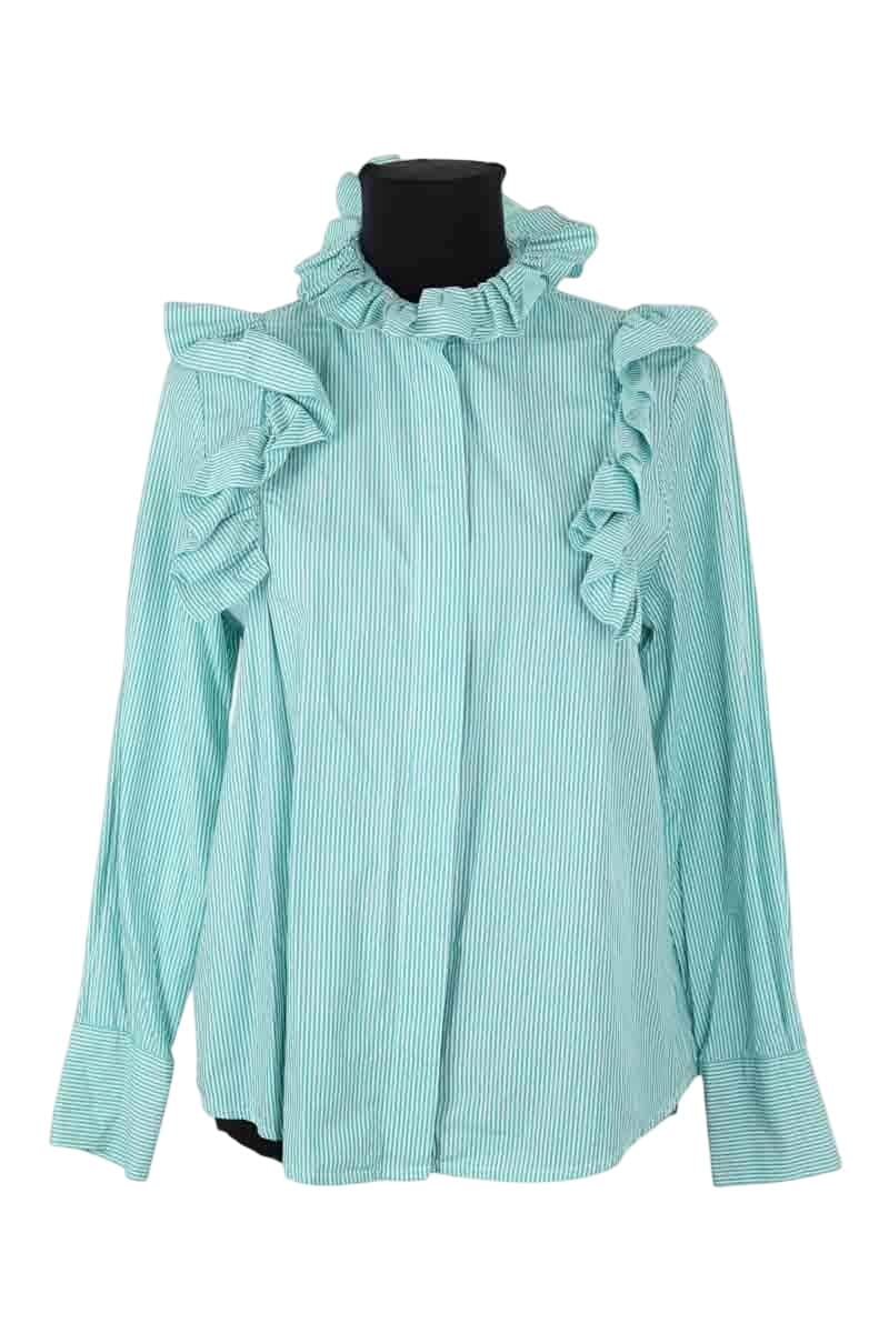 Chemise Maria de la Orden Vert en Coton, taille L - Seconde Main