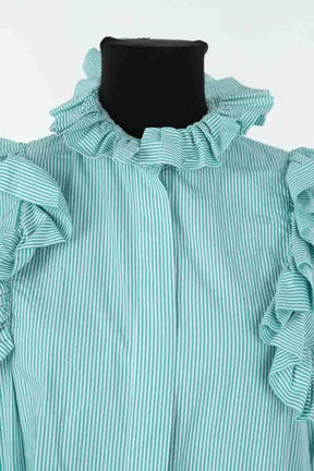 Chemise Maria de la Orden Vert en Coton