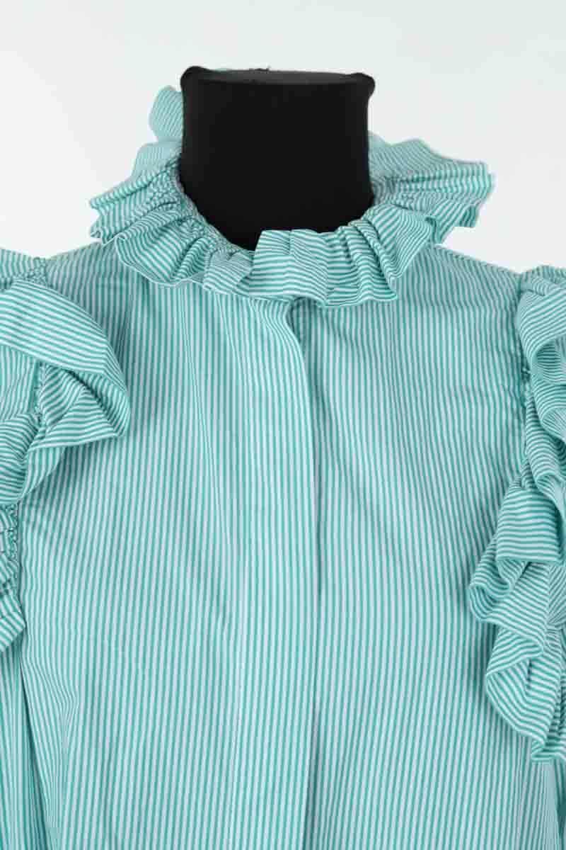 Chemise Maria de la Orden Vert en Coton