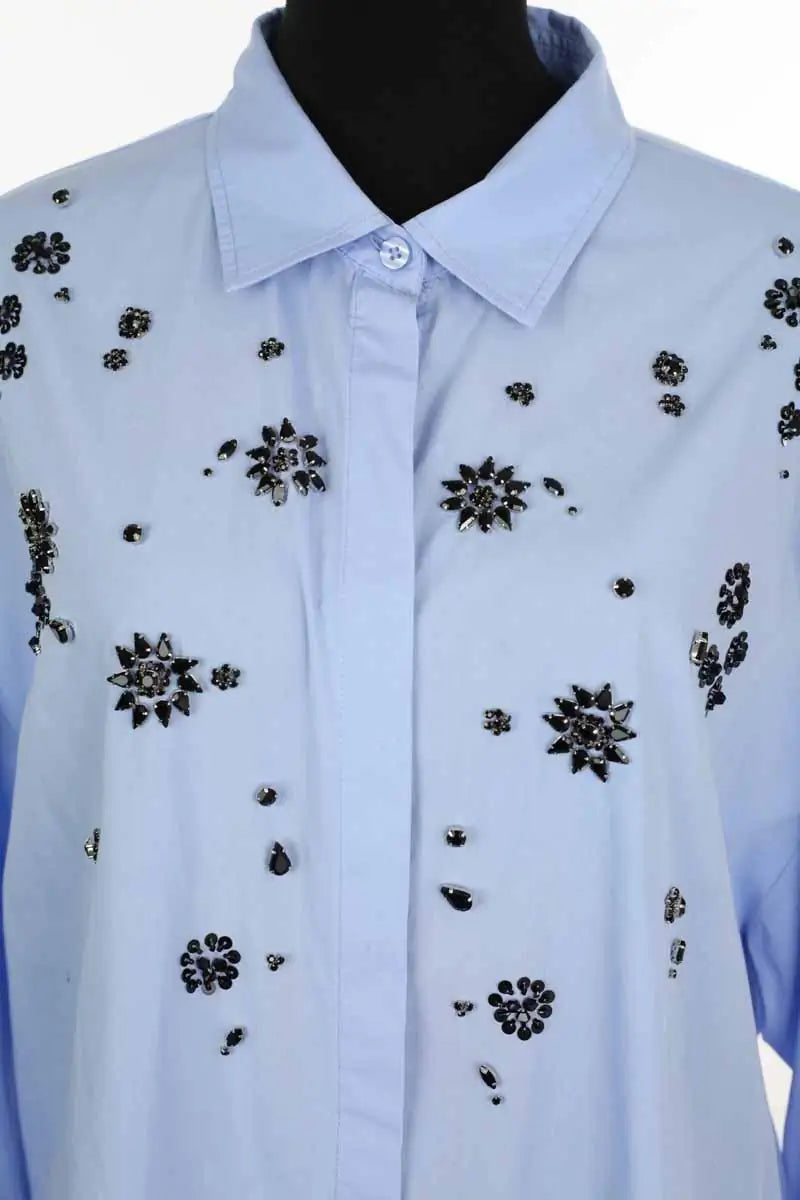 Chemise Marina Rinaldi Bleu en Coton