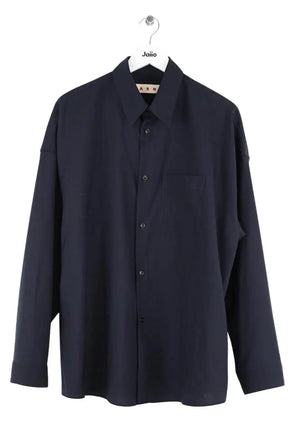 Chemise Marni Marine en Laine, taille L - Seconde Main