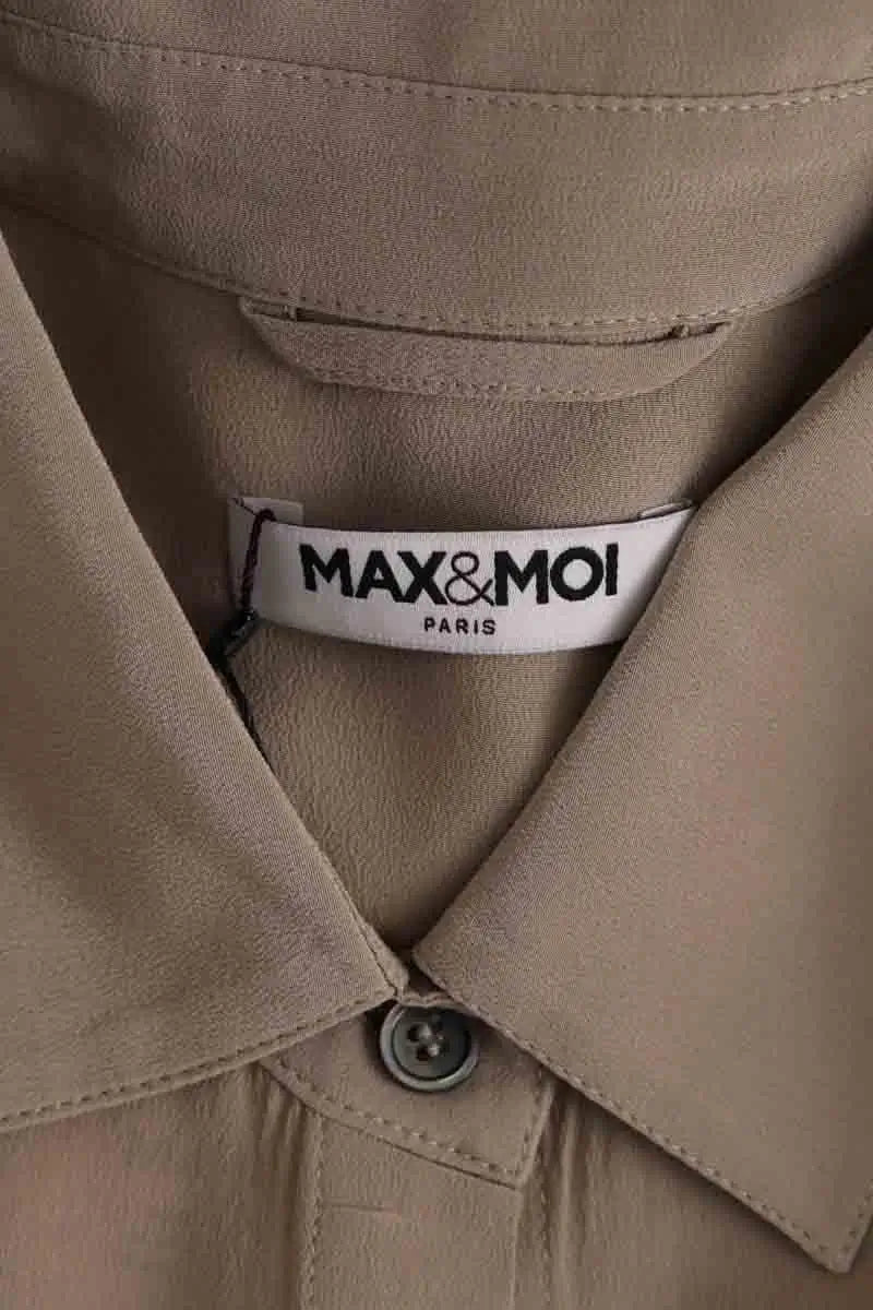 Chemise Max & Moi Beige en Soie