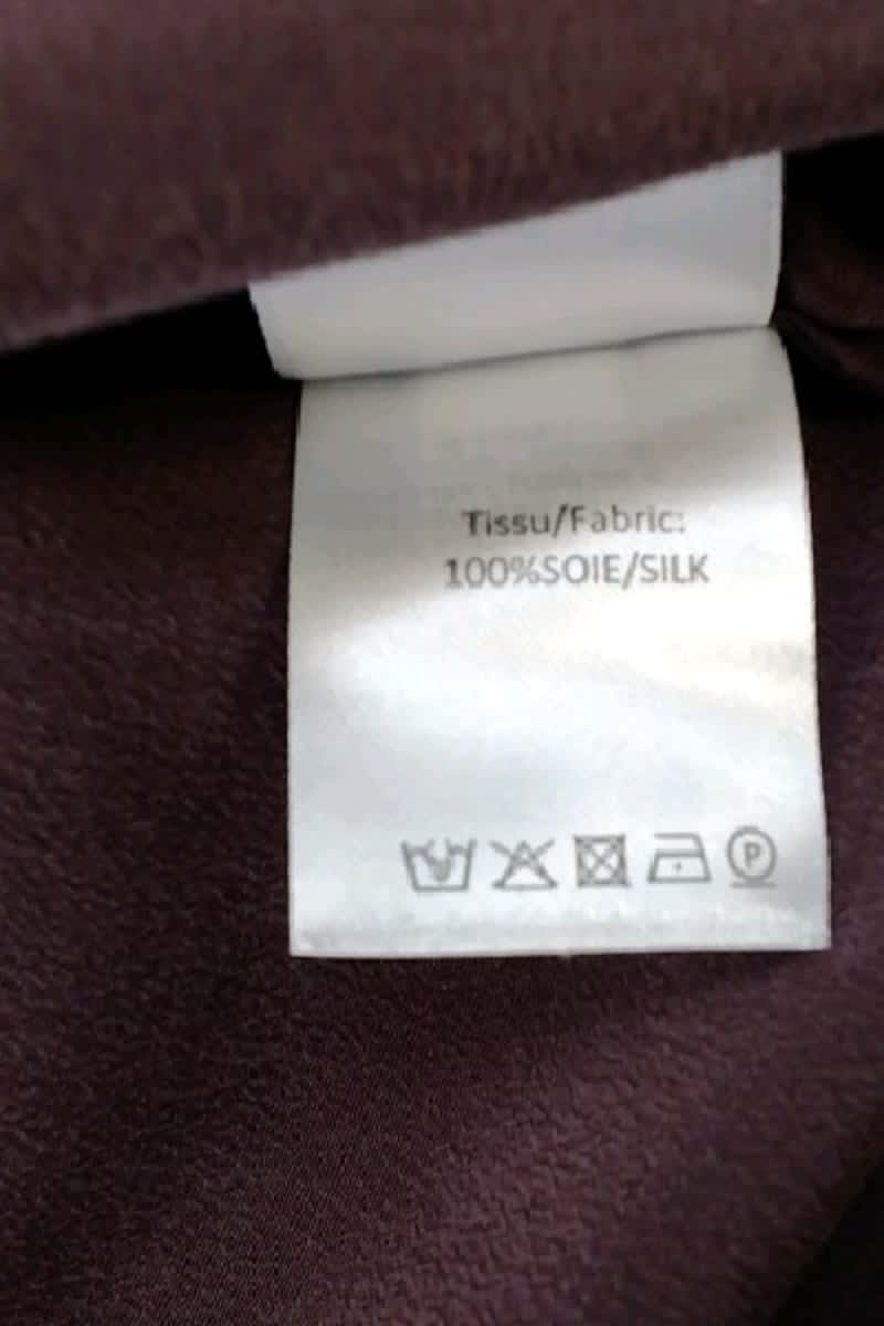 Chemise Max & Moi Bordeaux en Soie