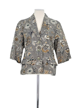 Chemise Max Mara Gris en Lin, taille M - Seconde Main