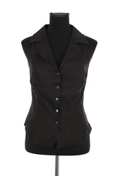 Chemise Max Mara Noir en Lin, taille M - Seconde Main