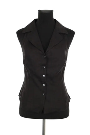 Chemise Max Mara Noir en Lin, taille M - Seconde Main