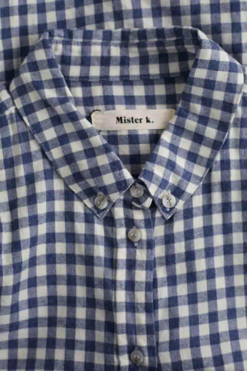Chemise Mister K Bleu en Coton