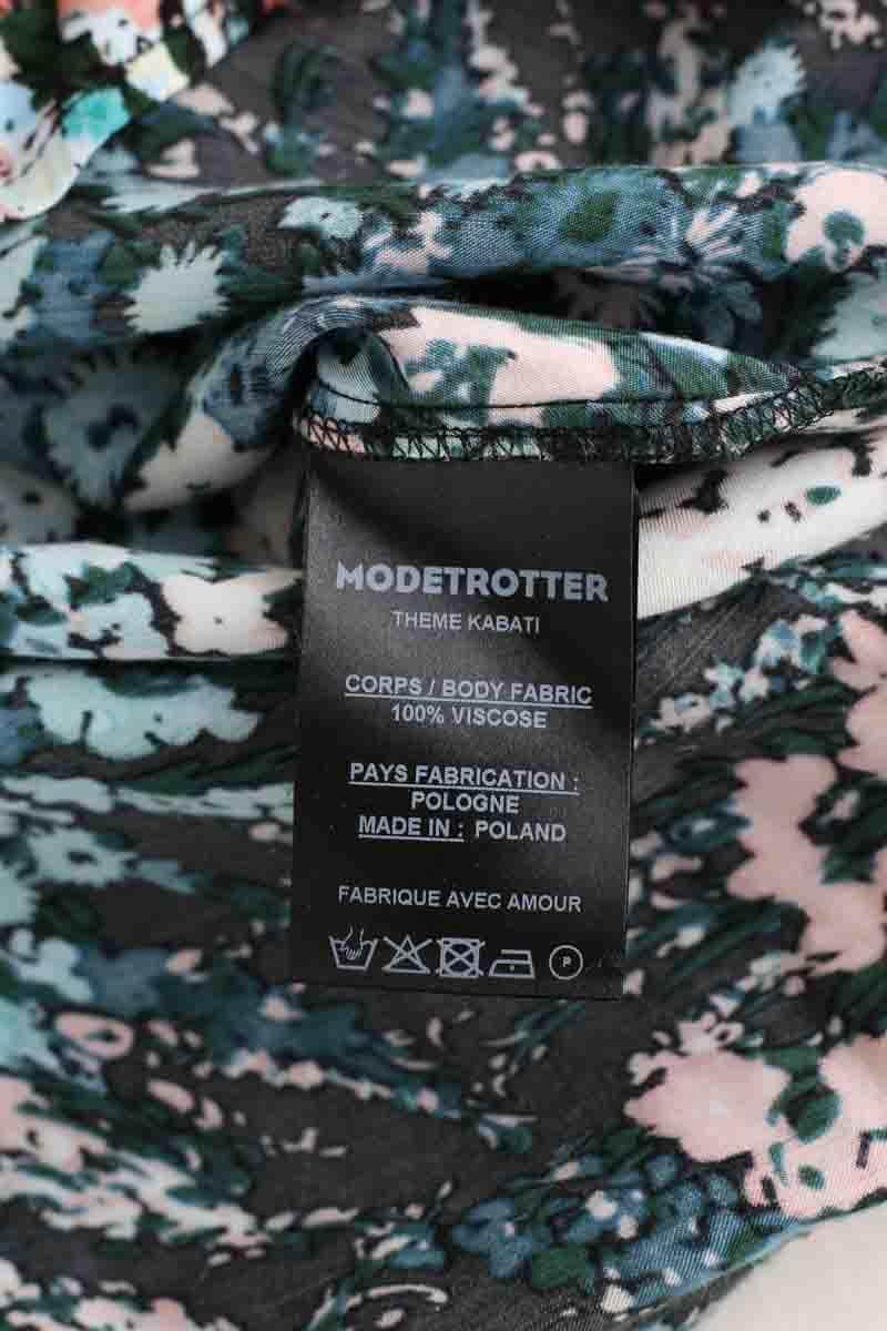 Chemise Modetrotter Vert en Viscose