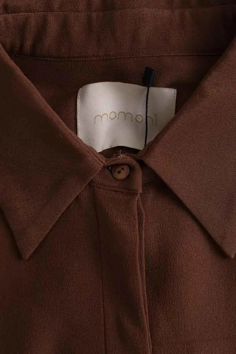 Chemise Momoni Marron en Synthétique