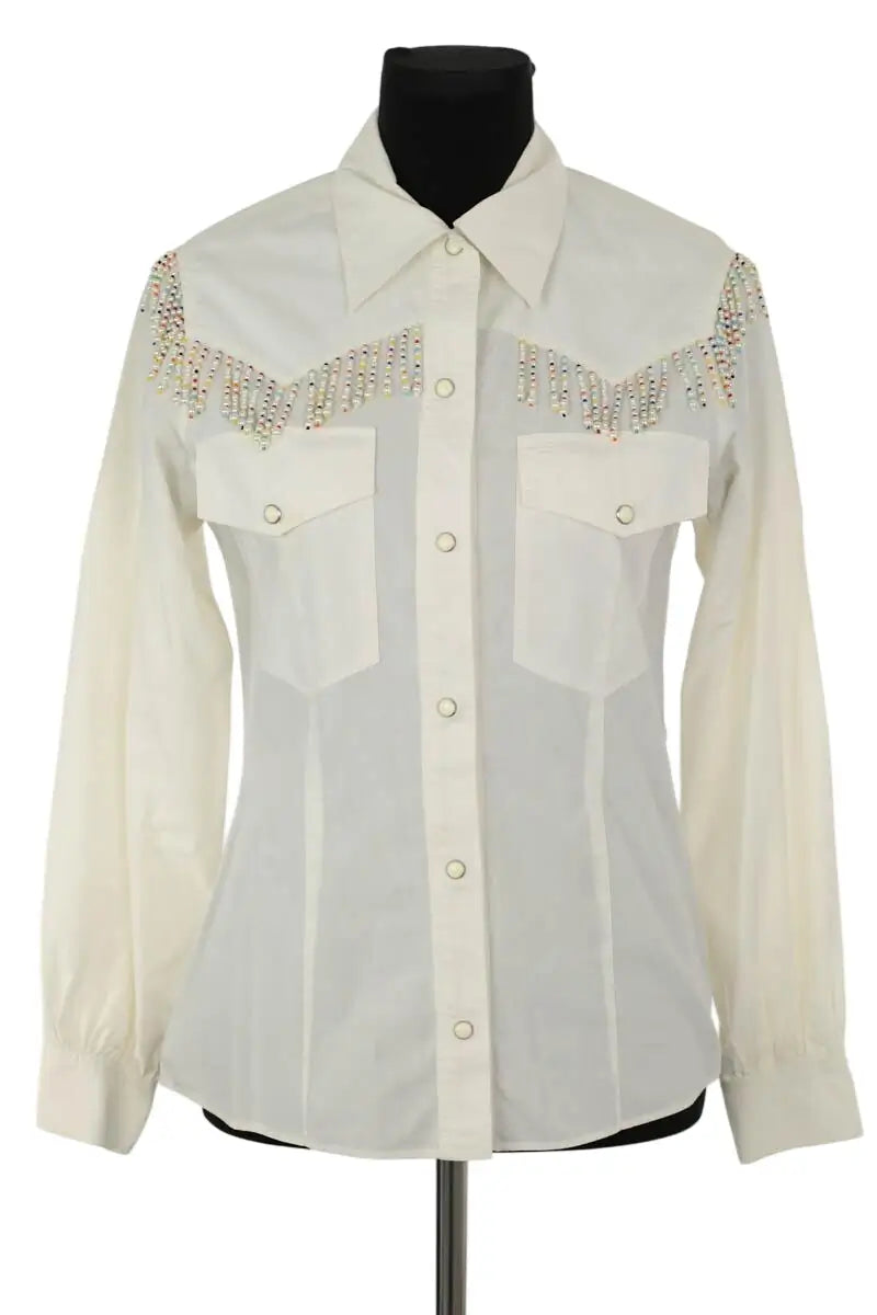 Chemise Moschino Bleu en Coton, taille M - Seconde Main