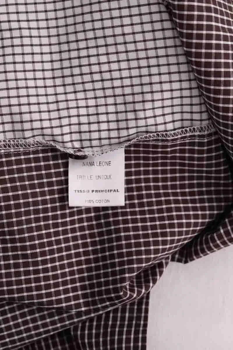 Chemise Nana Leone Marron en Coton