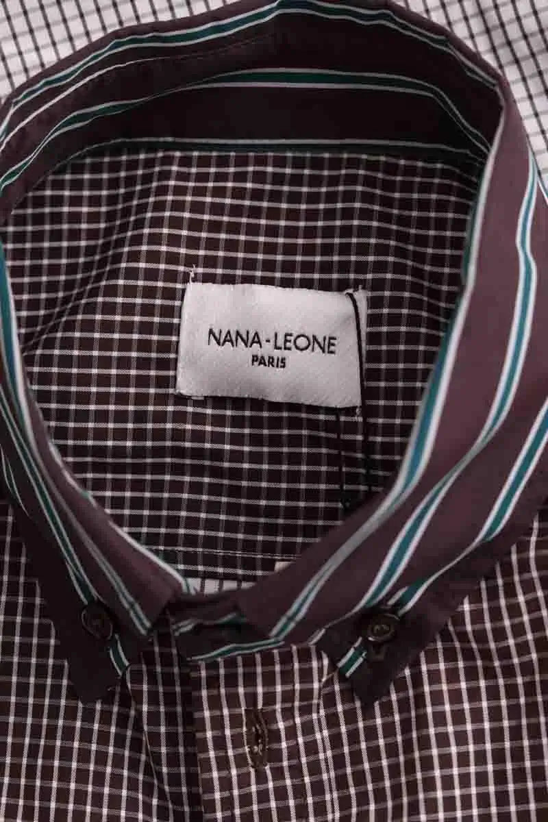 Chemise Nana Leone Marron en Coton