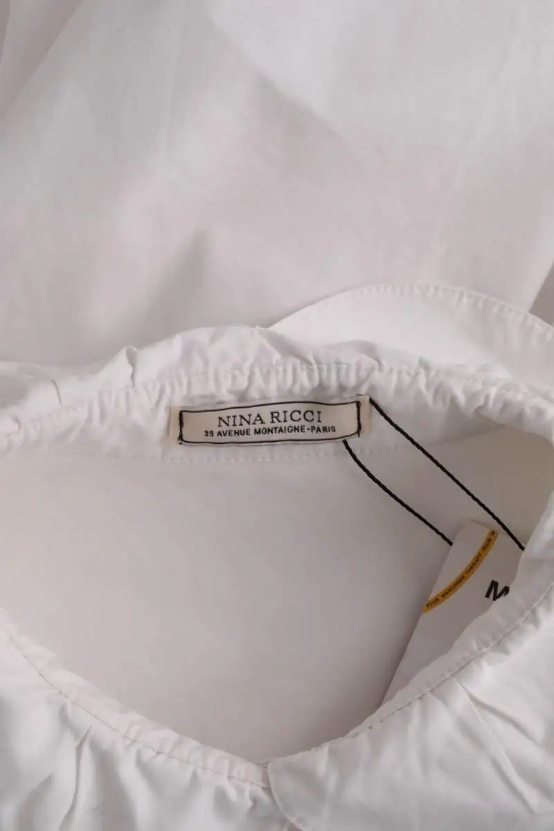 Chemise Nina Ricci Blanc en Coton