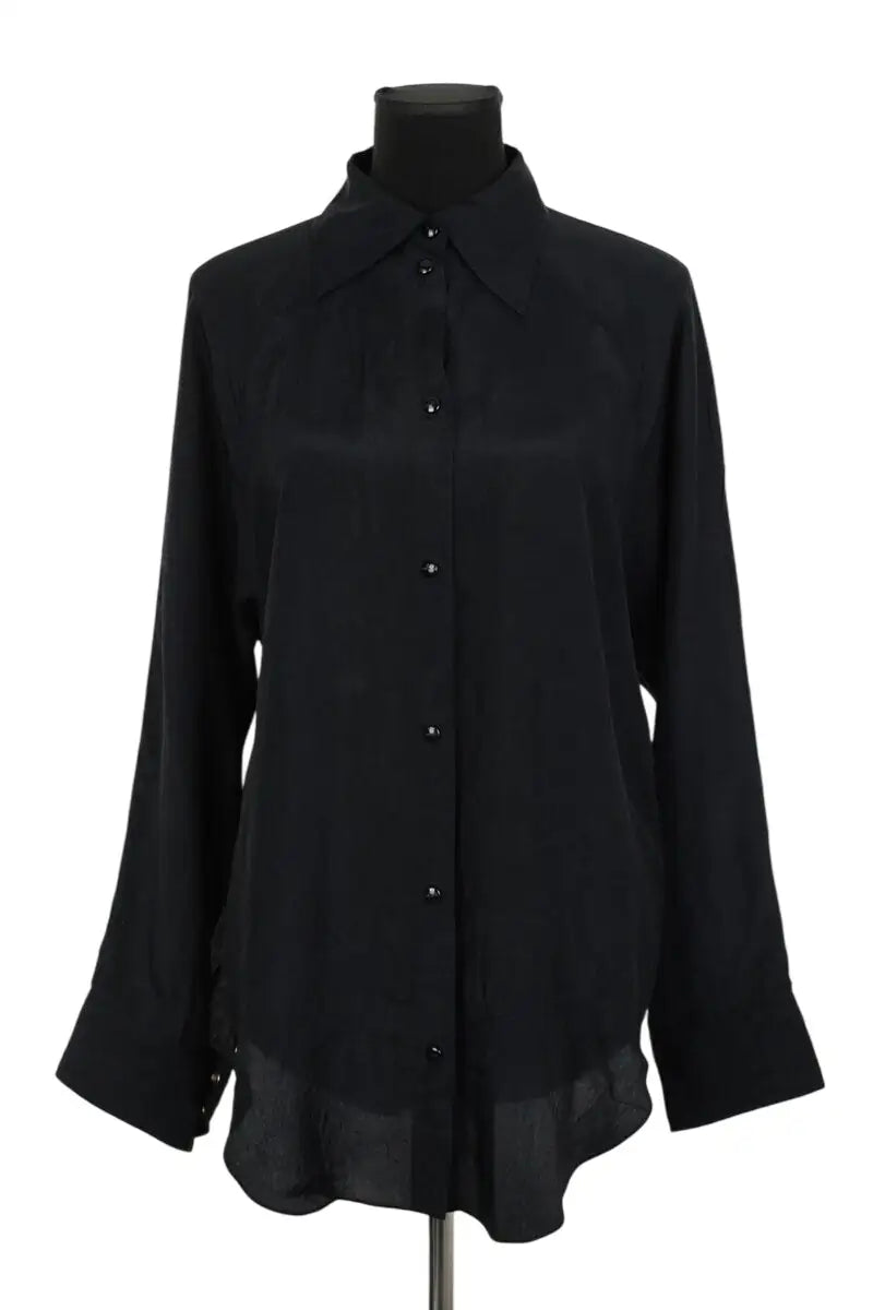 Chemise Nina Ricci Noir en Synthétique, taille XL - Seconde Main