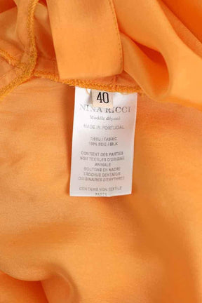 Chemise Nina Ricci Orange en Soie