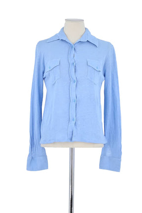 Chemise Notshy Bleu en Lin, taille S - Seconde Main