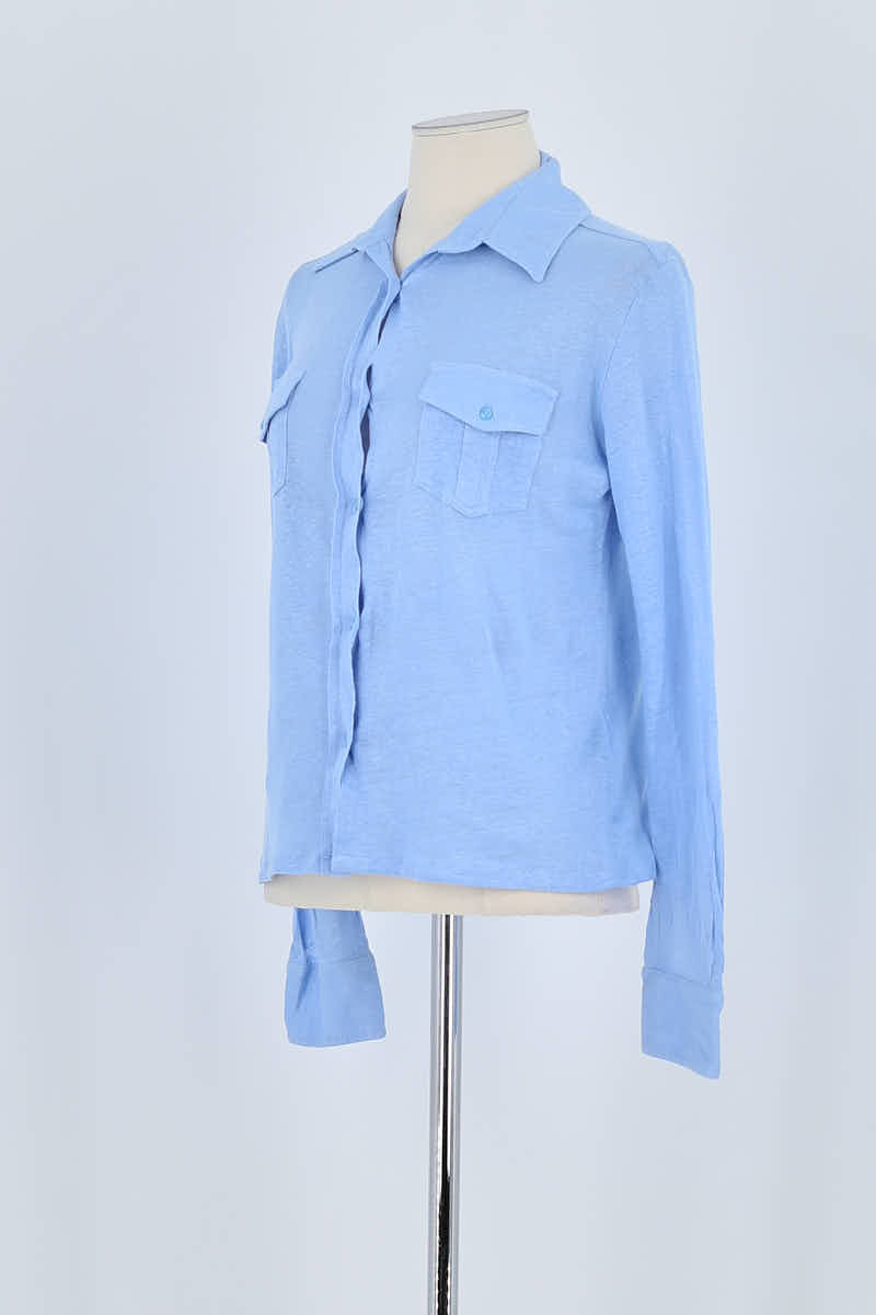 Chemise Notshy Bleu en Lin