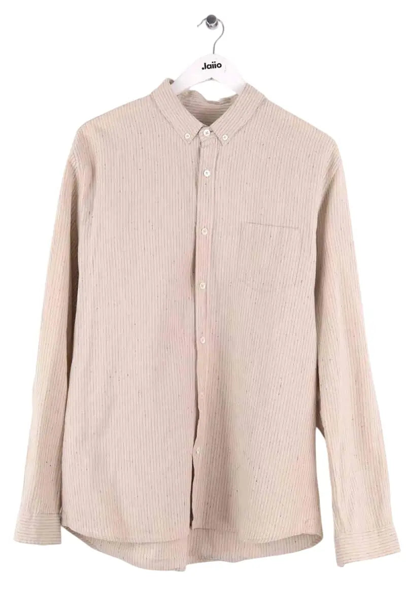 Chemise Octobre Beige en Lin, taille XL - Seconde Main
