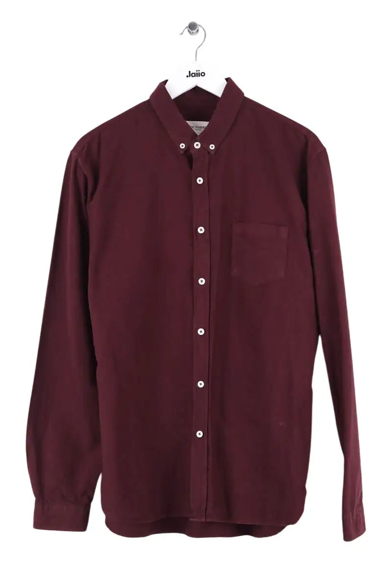 Chemise Octobre Bordeaux en Coton, taille XL - Seconde Main