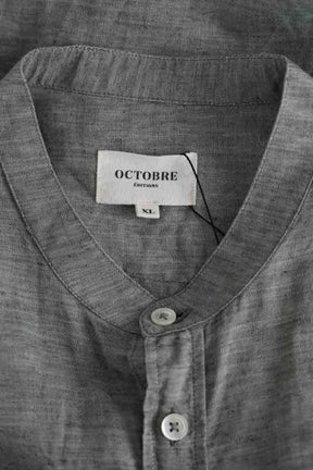 Chemise Octobre Kaki en Lin