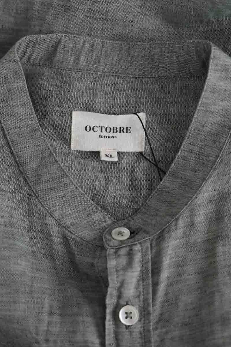 Chemise Octobre Kaki en Lin