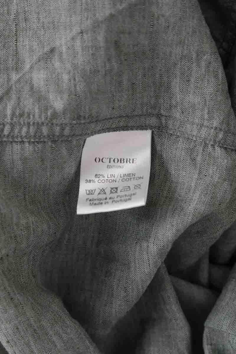 Chemise Octobre Kaki en Lin