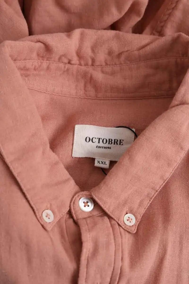 Chemise Octobre Orange en Coton