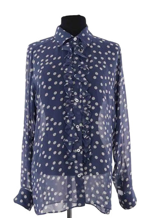 Chemise Paul & Joe Bleu en Soie, taille S - Seconde Main