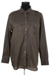 Chemise Paul & Joe Kaki en Coton, taille L - Seconde Main