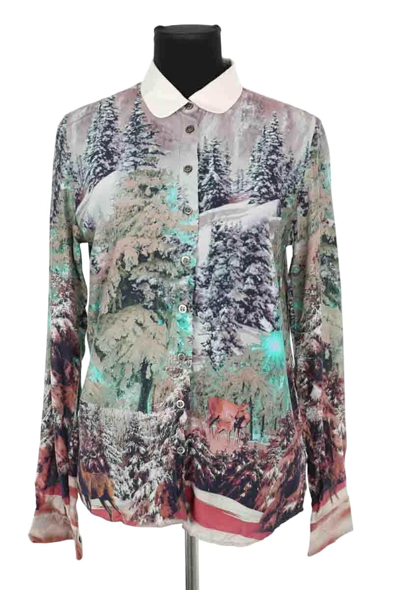 Chemise Paul & Joe Vert en Coton, taille S - Seconde Main