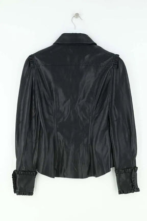 Chemise Philosophy Di Lorenzo Serafini Noir en Cuir
