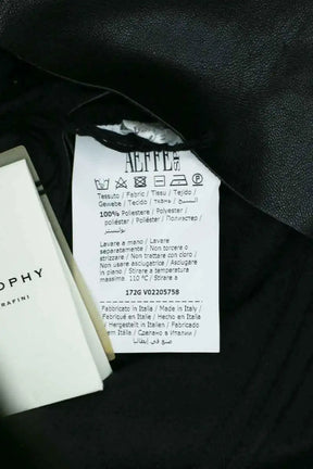 Chemise Philosophy Di Lorenzo Serafini Noir en Cuir