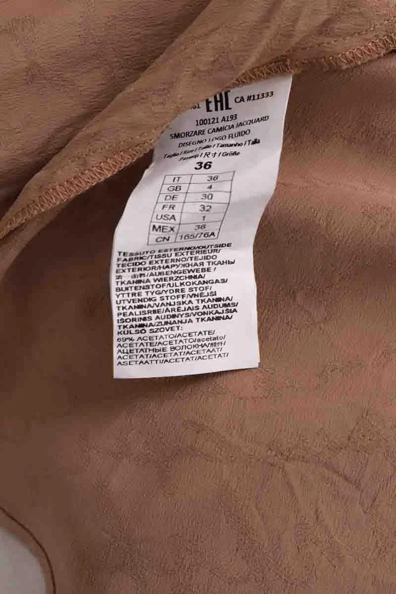 Chemise Pinko Beige en Synthétique