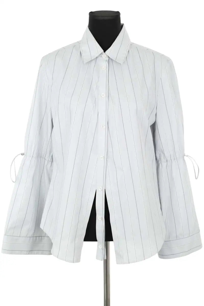 Chemise Pinko Bleu en Coton, taille L - Seconde Main