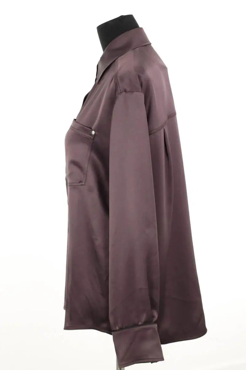 Chemise Pinko Marron en Synthétique