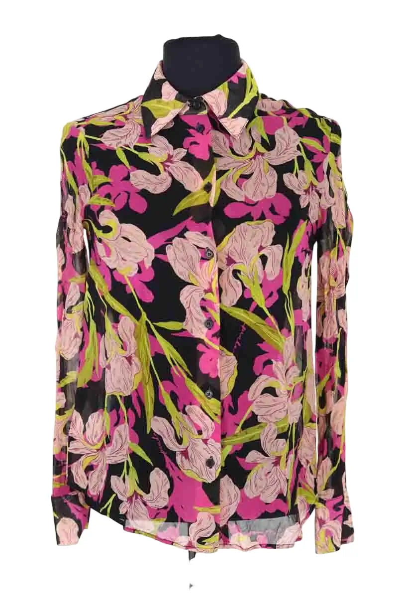 Chemise Pinko Rose en Viscose, taille XXS - Seconde Main