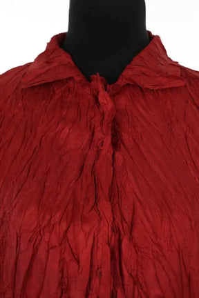 Chemise Pleats Please Rouge en Synthétique