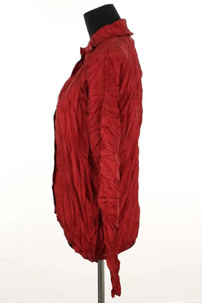 Chemise Pleats Please Rouge en Synthétique