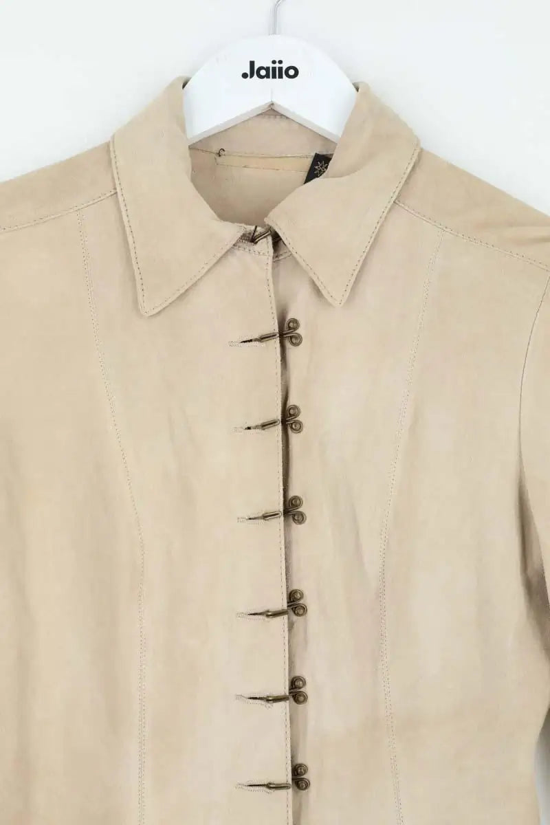 Chemise Plein Sud Beige en Daim