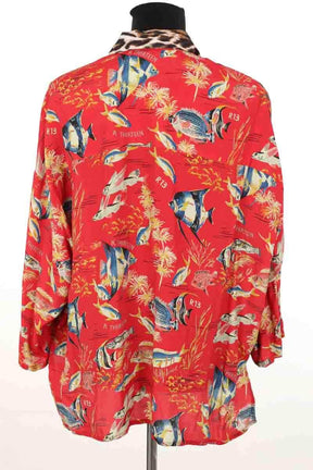 Chemise R13 Rouge en Viscose