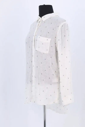 Chemise Rails Blanc en Lin