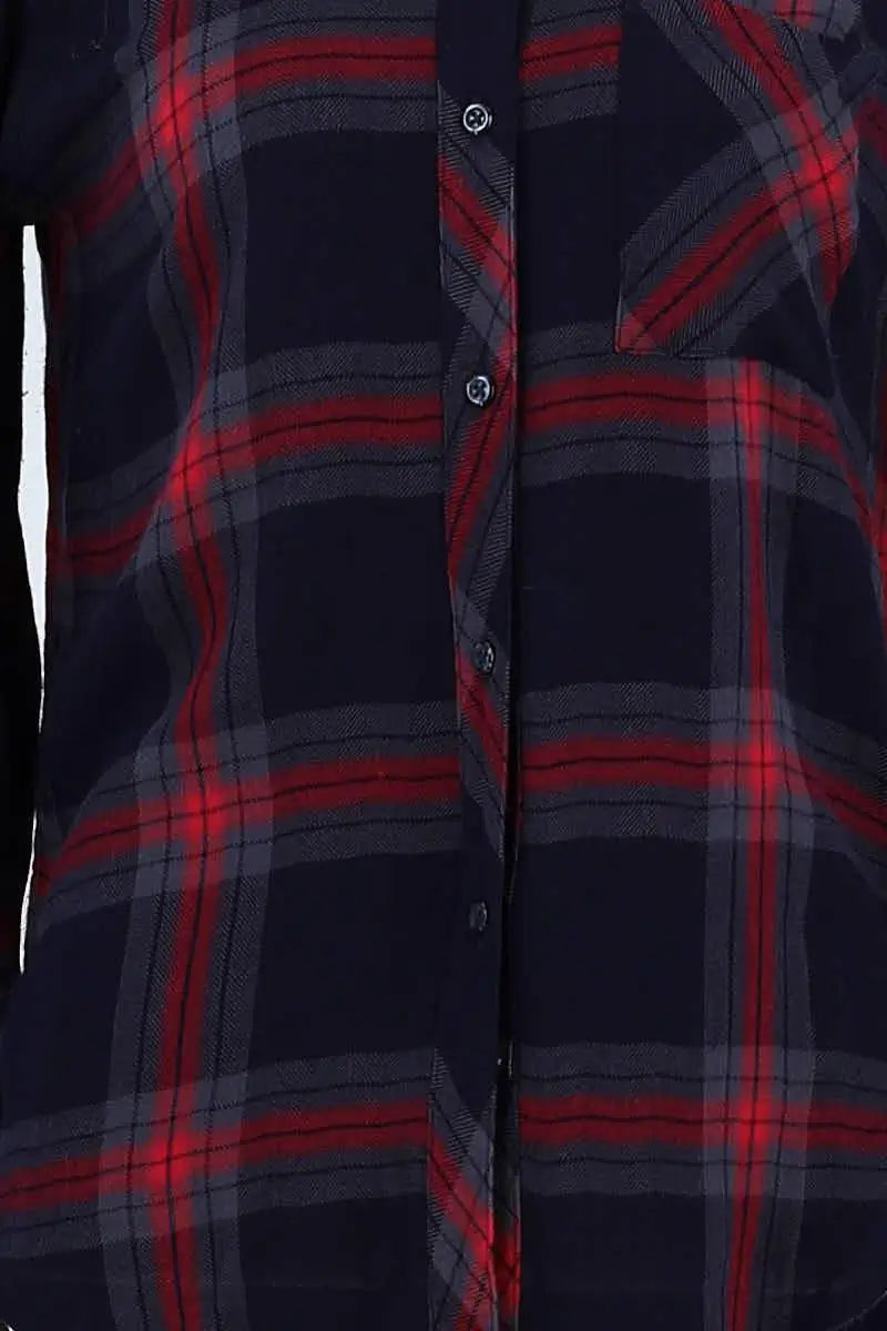 Chemise Rails Bleu en Coton