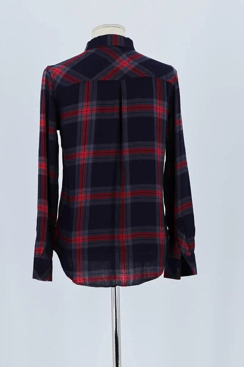 Chemise Rails Bleu en Coton