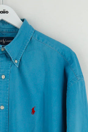 Chemise Ralph Lauren Bleu en Coton