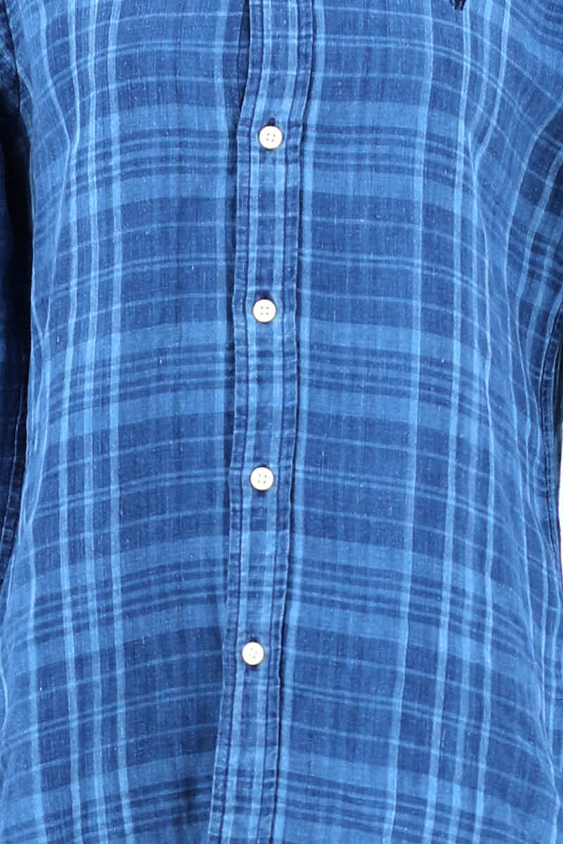 Chemise Ralph Lauren Bleu en Lin
